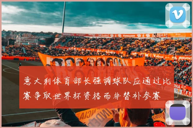 意大利体育部长强调球队应通过比赛争取世界杯资格而非替补参赛